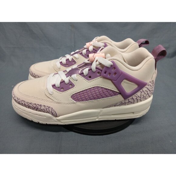 Jordan Spizike Low (PS) Girls Sneakers White Brown Crimson Size1.5Y NEW WITH BOX - Picture 8 of 11